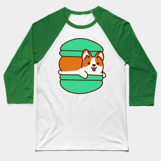 Macaron Corgi Baseball T-Shirt